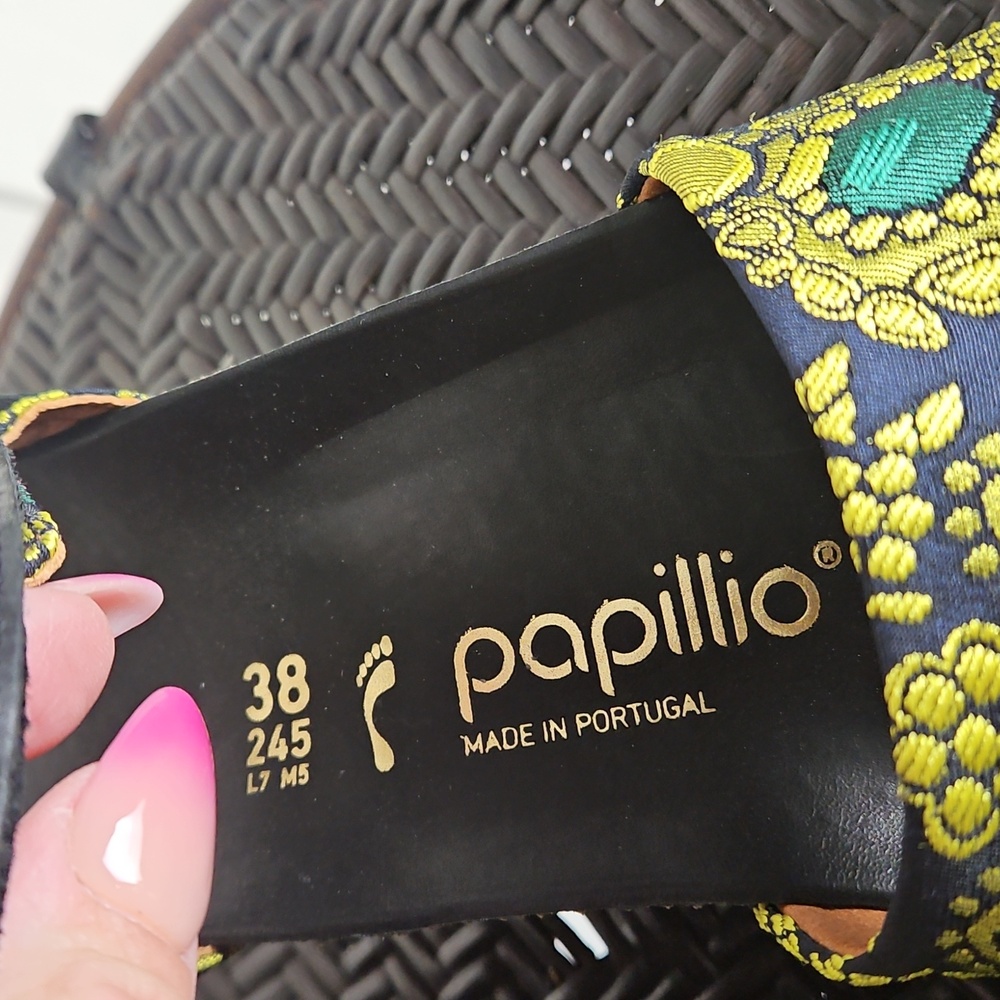 BIRKENSTOCK Papillio Eve Mash ankle wrap wedge sandals US 7 - Picture 6 of 10